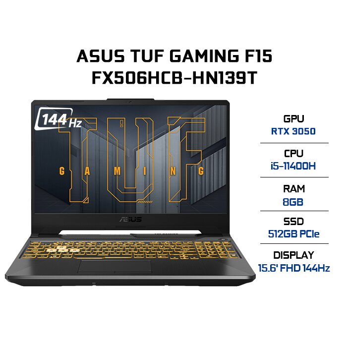 Red laptop Asus TUF Gaming FX506HCB HN139T