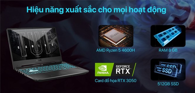 Red Laptop asus gaming tuf fa506icb hn355w r5 4600h