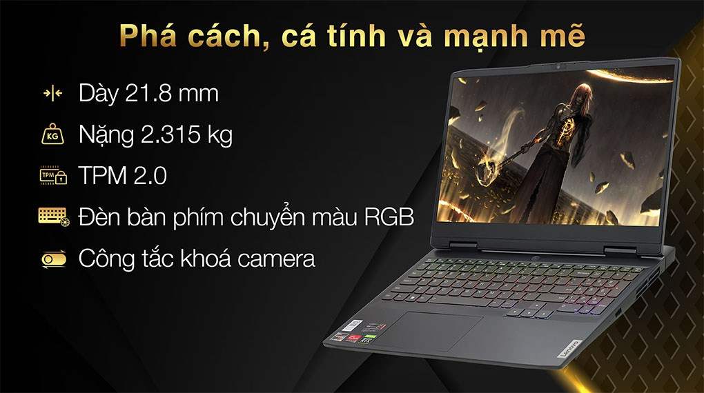 Red laptop lenovo ideapad gaming 3 15arh7