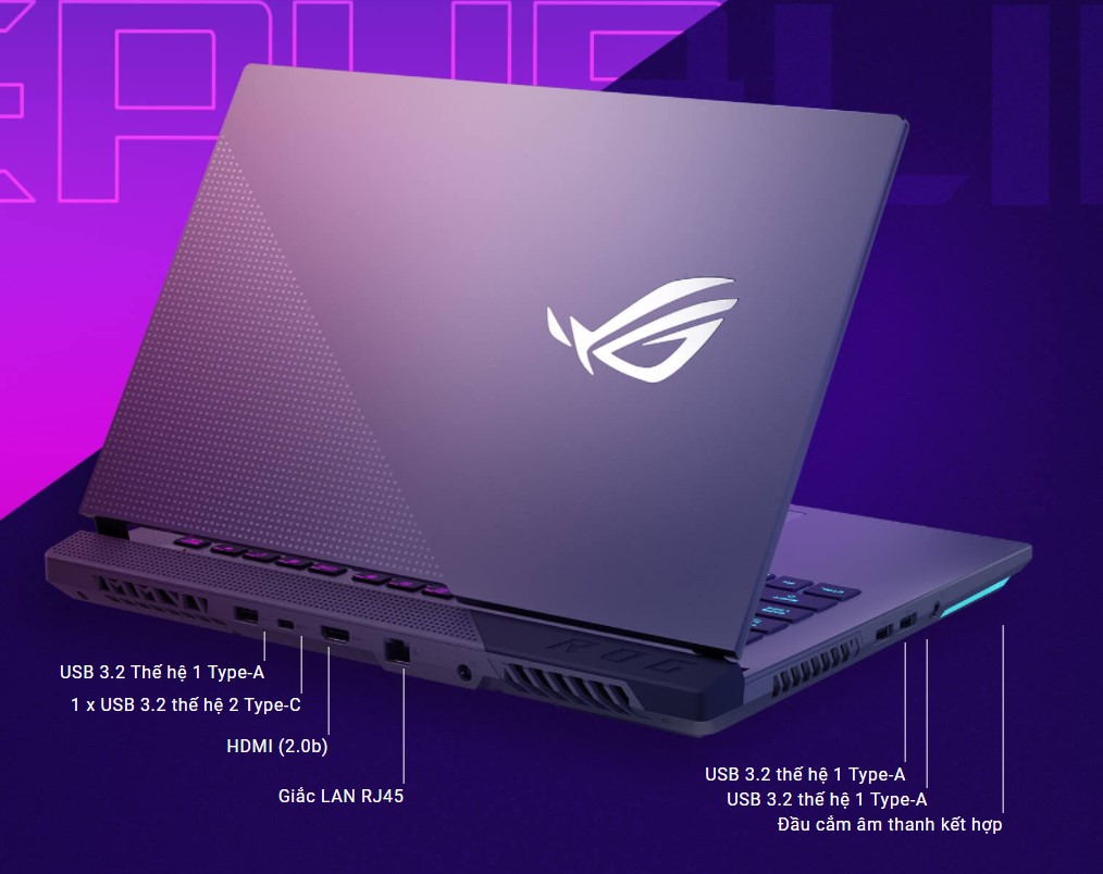 Red laptop.asus rog strix gaming g513ih r7