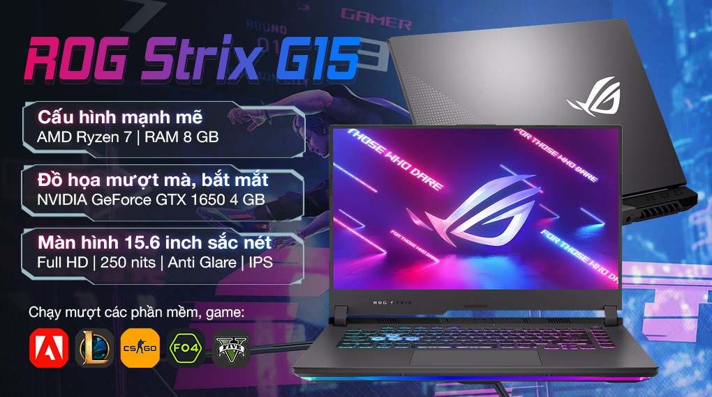 red laptop asus rog strix gaming g513ih r7 hn015w