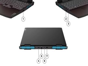 Red laptop lenovo ideapad gaming 3 15arh7 r5 7535hs 1
