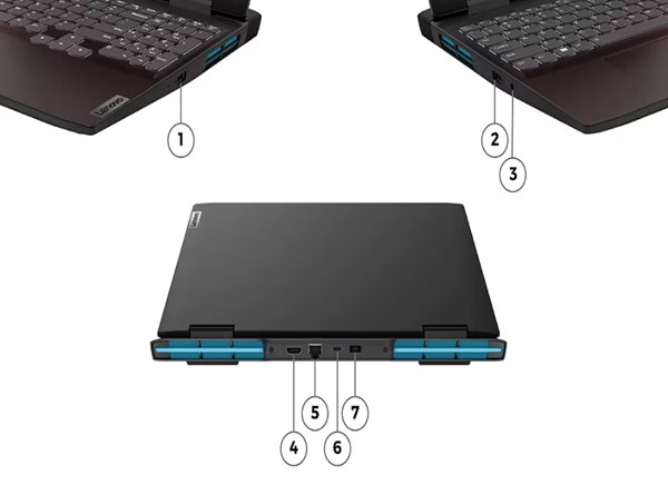 Red laptop lenovo ideapad gaming 3 15arh7 r5 7535hs