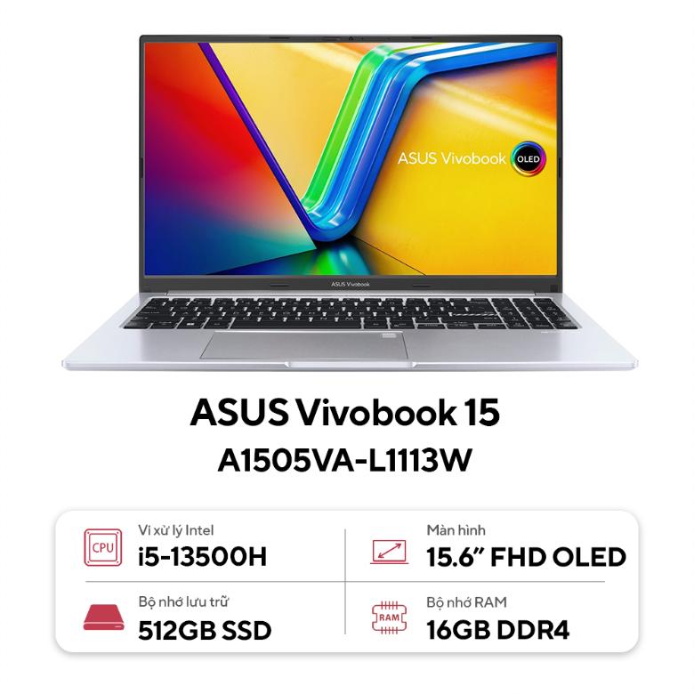 Red laptop.Asus Vivobook 15 OLED A1505VA L1113W