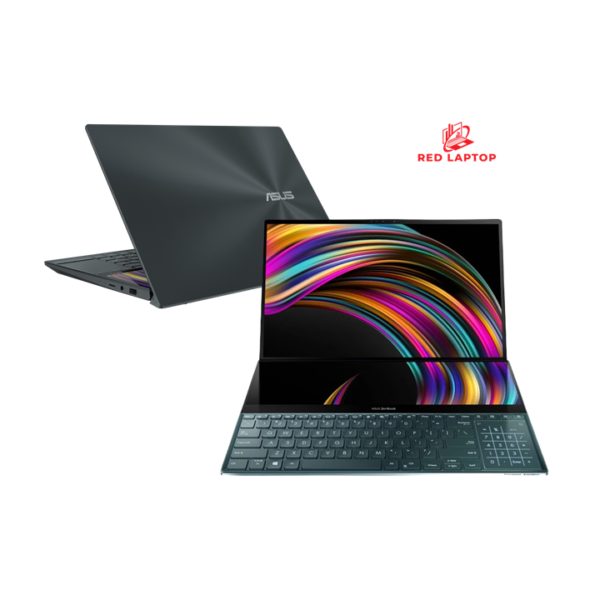 Red laptop asus zenbook duo