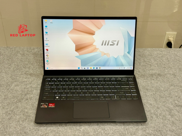 Red laptop. MSI Modern 14 Ryzen 5 5500U.jpg