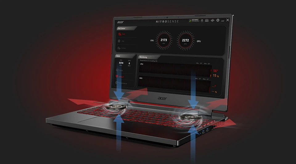 Red laptop acer nitro 5 an515 tiger 2022