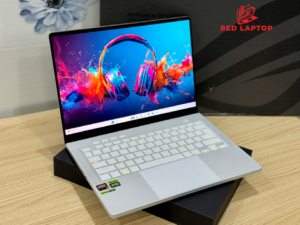 Laptop ASUS ROG Zephyrus G14 2024 R9 8945HS/ 16GB/ 1TB/ RTX 4050 6GB/ 14in 3K OLED 120Hz/ Win 11/ TRẮNG & XÁM 3 Red laptop ASUS ROG Zephyrus G14 2024.jpg
