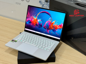 Laptop ASUS ROG Zephyrus G14 2024 R9 8945HS/ 16GB/ 1TB/ RTX 4050 6GB/ 14in 3K OLED 120Hz/ Win 11/ TRẮNG & XÁM 2 Red laptop.ASUS ROG Zephyrus G14 2024.jpg
