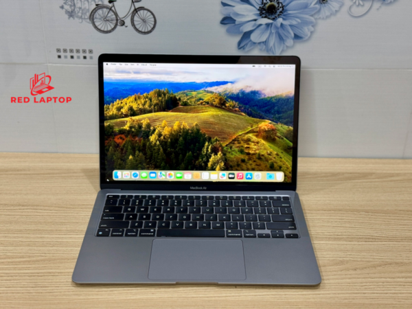 Red laptop.Macbook Air M1 13in 2020 GRAY