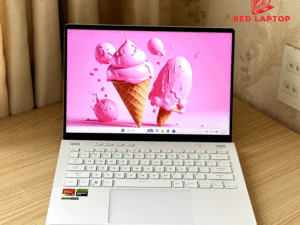 Red laptop ASUS ROG Zephyrus G14 2023 GA402 trang