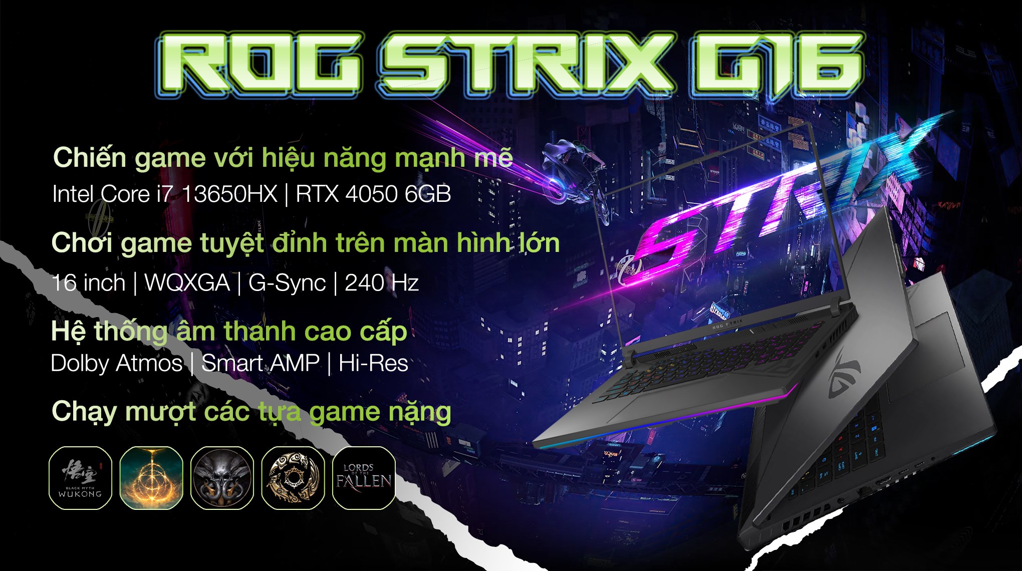 Red laptop laptop Asus Gaming ROG Strix G16 G614JU N4132W